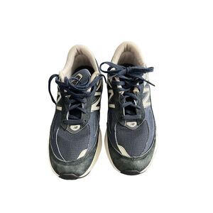 New Balance Womens Black & White Lace Up Made in USA 990v6 Running Shoes Size 10